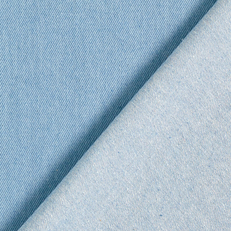 Těžký bavlněný denim – světle modra,  image number 3