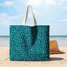 Povrstvená bavlna Abstraktní Leopardí vzor | Poppy Fabrics – petrolejová/světle fialova,  thumbnail number 5