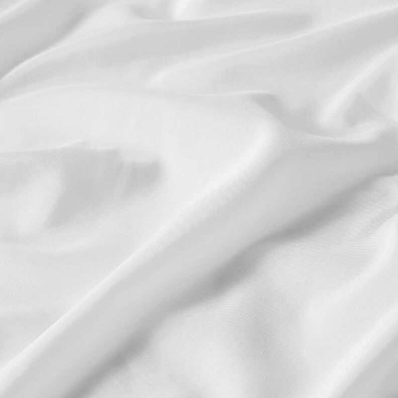 Velmi lehký voál z bavlněné a hedvábné tkaniny – bílá,  image number 2
