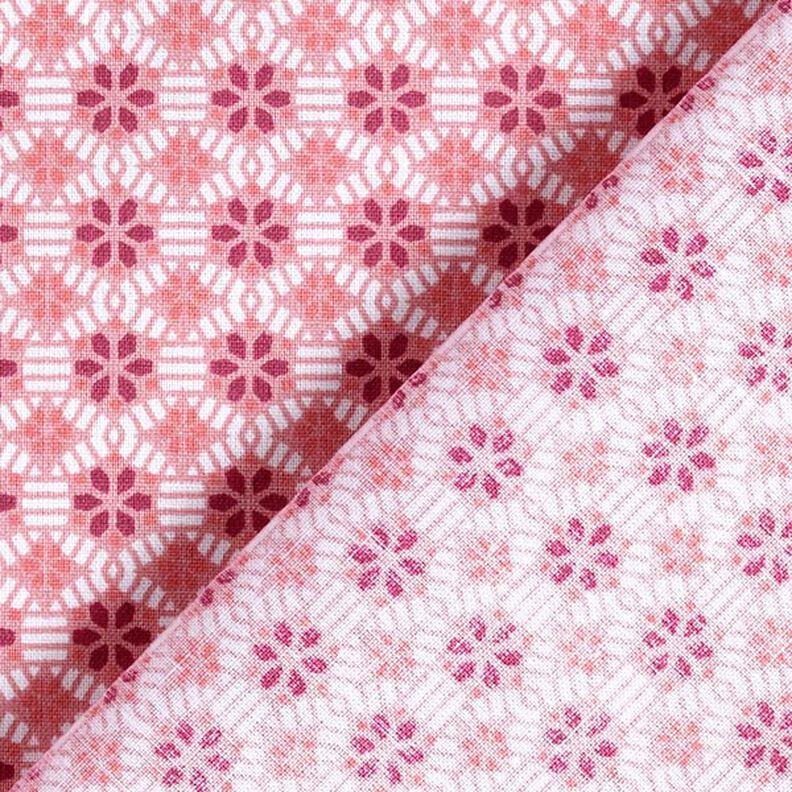 Bavlněný kreton Kaleidoskop – starorůžová,  image number 5