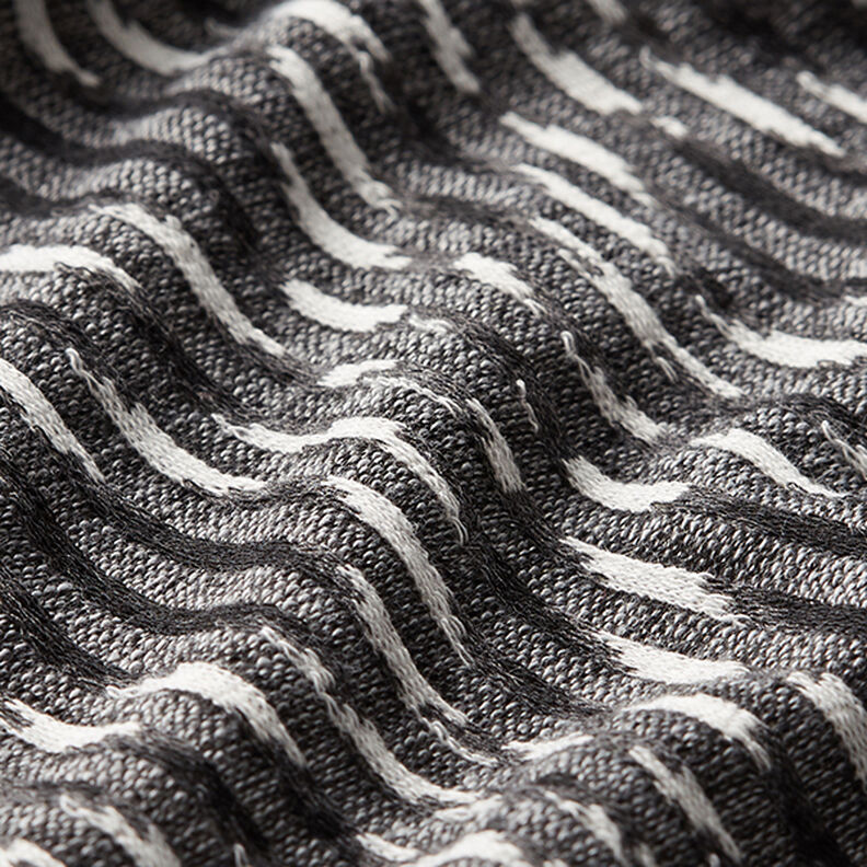 Lehká pletenina Kosočtverce – černá/bílá,  image number 2