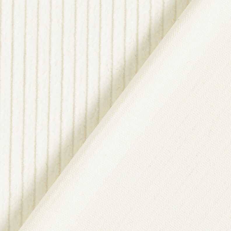 Široký manšestr předepraný Jednobarevné provedení – vlněná bílá,  image number 3