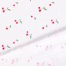Mušelín / dvojitá mačkaná tkanina Akvarelové třešně digitální potisk – bílá,  thumbnail number 4