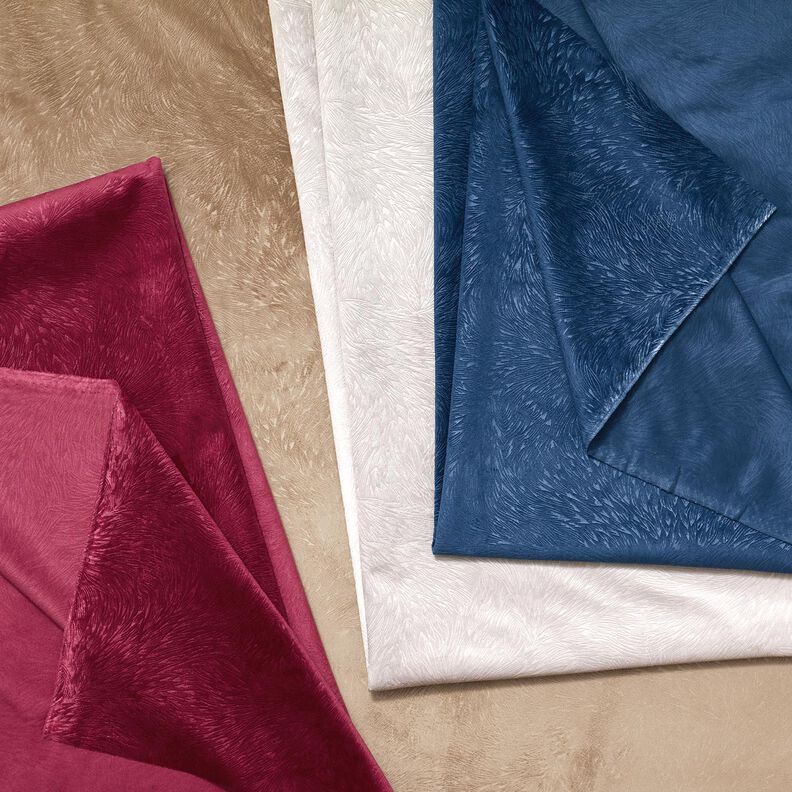 Dekorativní samet Abstraktní větve – stříbrně šedá,  image number 5