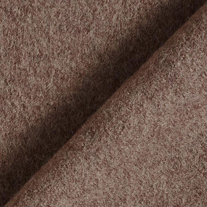 Valchovaný vlněný loden Melír – hnědá, image number 3