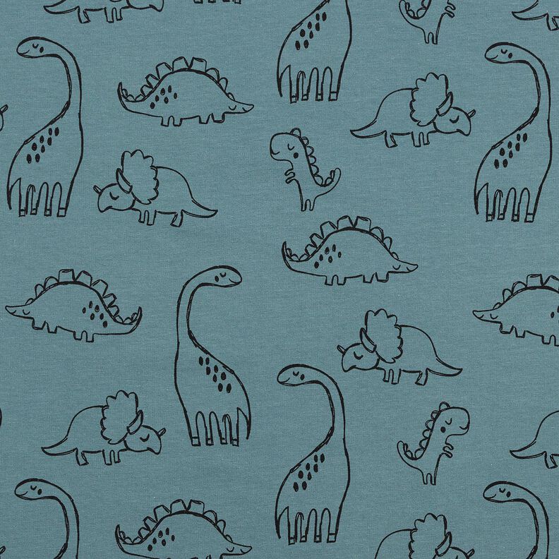 Francouzsk&eacute; frot&eacute; letn&iacute; tepl&aacute;kovina Velc&iacute; nakreslen&iacute; dinosau?i &ndash; modr&aacute;,  image number 1