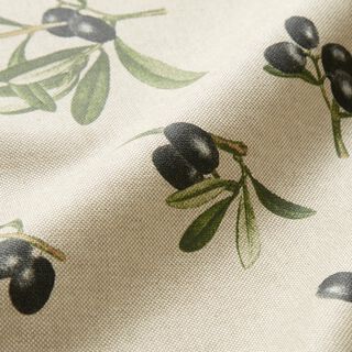 Povrstvená bavlna Olivové větvičky – přírodni/piniová, 