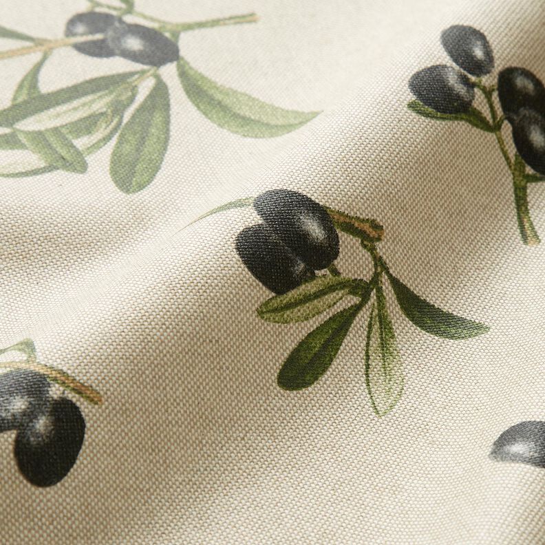 Povrstvená bavlna Olivové větvičky – přírodni/piniová,  image number 3