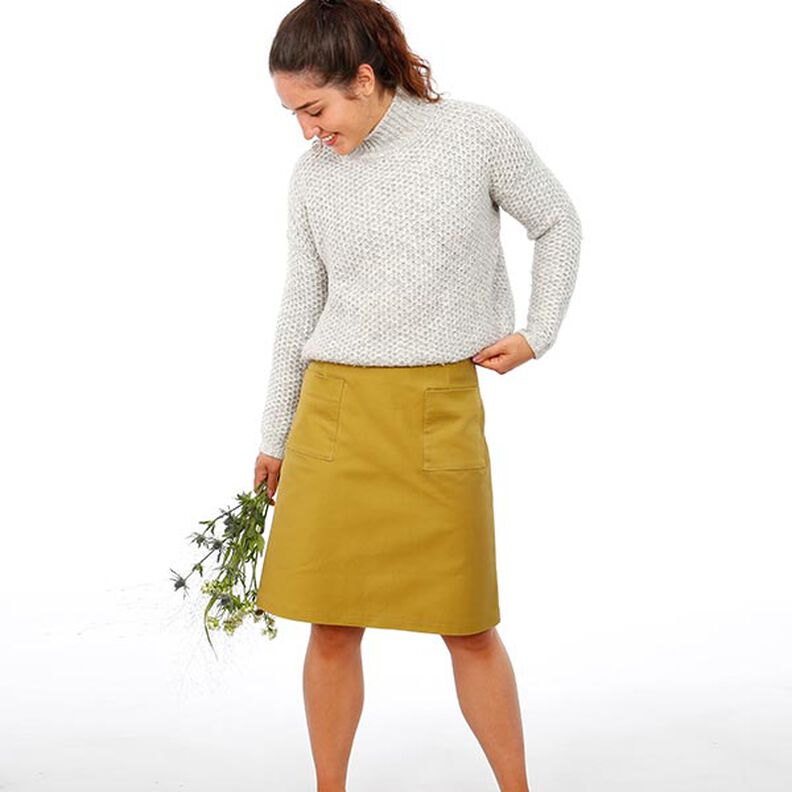 FRAU INA - jednoduchá sukně s nakládanými kapsami, Studio Schnittreif | XS - XXL,  image number 3