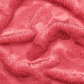 Umělá kožešina Srdíčka | Poppy Fabrics – slézová, 