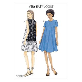 Šaty v áčkové linii, Vogue 9237 | L - XXL, 