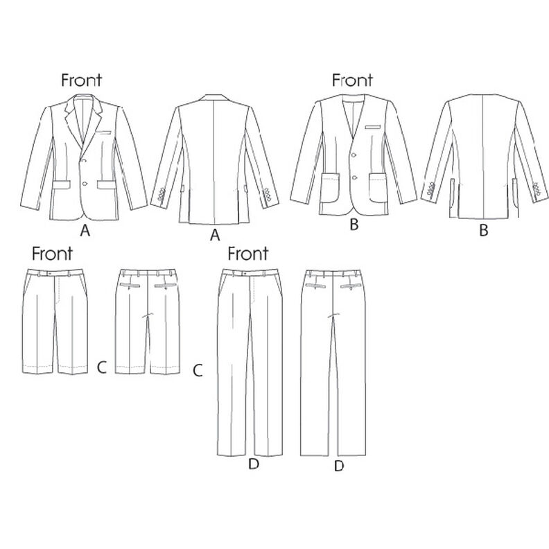 Oblek: Bunda|Šortky|Kalhoty, Vogue 8890 | 44 - 56,  image number 9