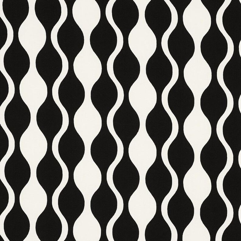 LENZING&trade; ECOVERO&trade; visk&oacute;zov&aacute; tkanina Retro &ndash; čern&aacute;/b&iacute;l&aacute;,  image number 1