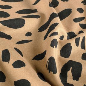 Romanit žerzej Leopardí potisk – mocca/černá, 