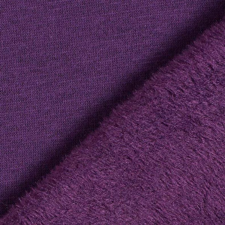 Alpenfleece Hebká teplákovina Jednobarevné provedení – barva lilku,  image number 5
