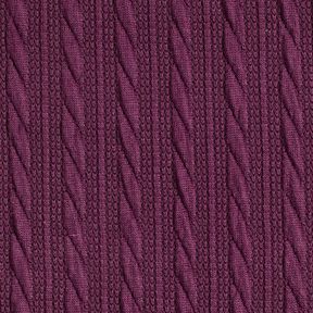 Úplet Kloké Copánkový vzor – merlot, 