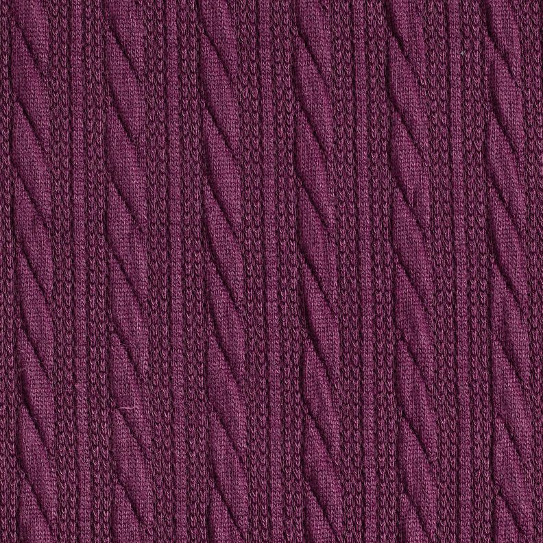 Úplet Kloké Copánkový vzor – merlot,  image number 1