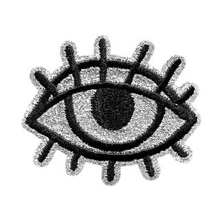 Aplikace  Oko [ 5 x 4,3 cm ] | Prym – černá/stříbrná, 