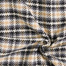 Kabátová látka klasická károvaná – vlněná bílá/antracitová,  thumbnail number 3
