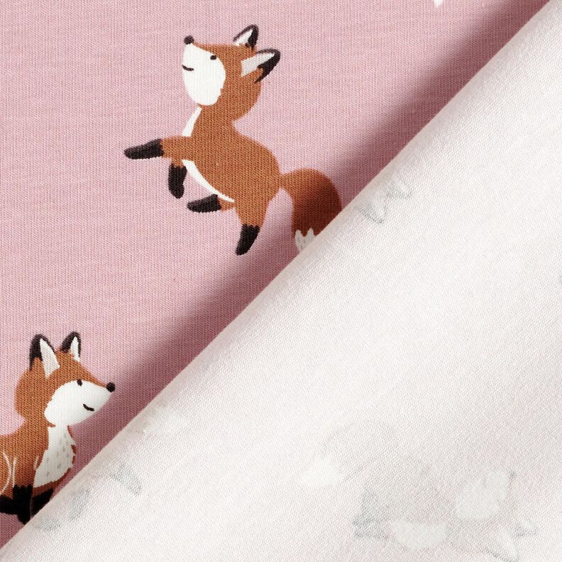Bavlněný žerzej sladké lišky – světle starorůžová,  image number 4