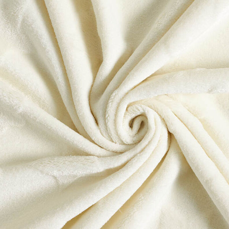 Hebký fleece Hvězdy a květiny – vlněná bílá,  image number 3