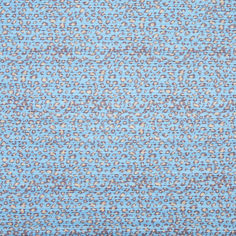 Plisovaný leopardí vzor – světle modra,  image number 1