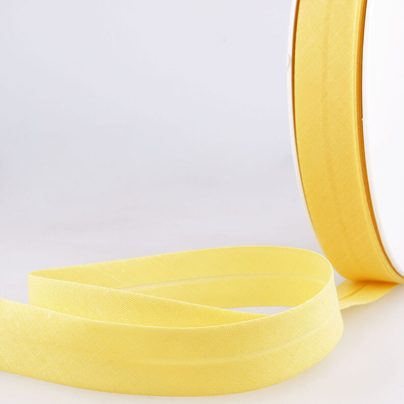 Šikmý proužek Polycotton [20 mm] – žlutá,  image number 1