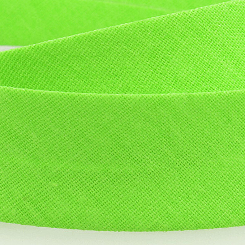 Šikmý proužek Polycotton [20 mm] – zelená neonová,  image number 2