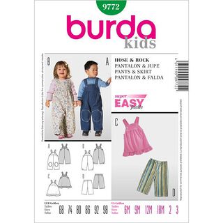 Kalhoty s laclem / -sukně, Burda 9772, 