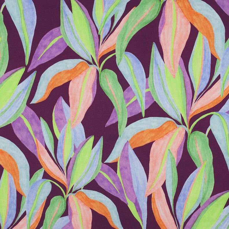 Bavlněný satén Digitální tiskové listy | Poppy Fabrics – barva lilku/světle zelená,  image number 1