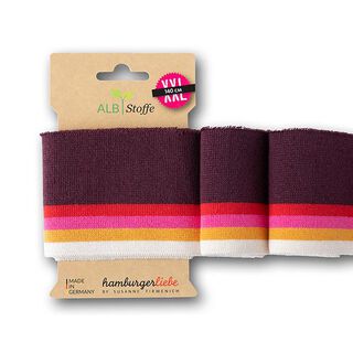 GOTS Náplety CUFF ME COLLEGE [ 140 cm | 7 cm ] | Albstoffe – bordó/červená, 