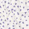 Letní teplákovina Srdíčka | Poppy Fabrics – slonová kost/šeříková,  thumbnail number 2