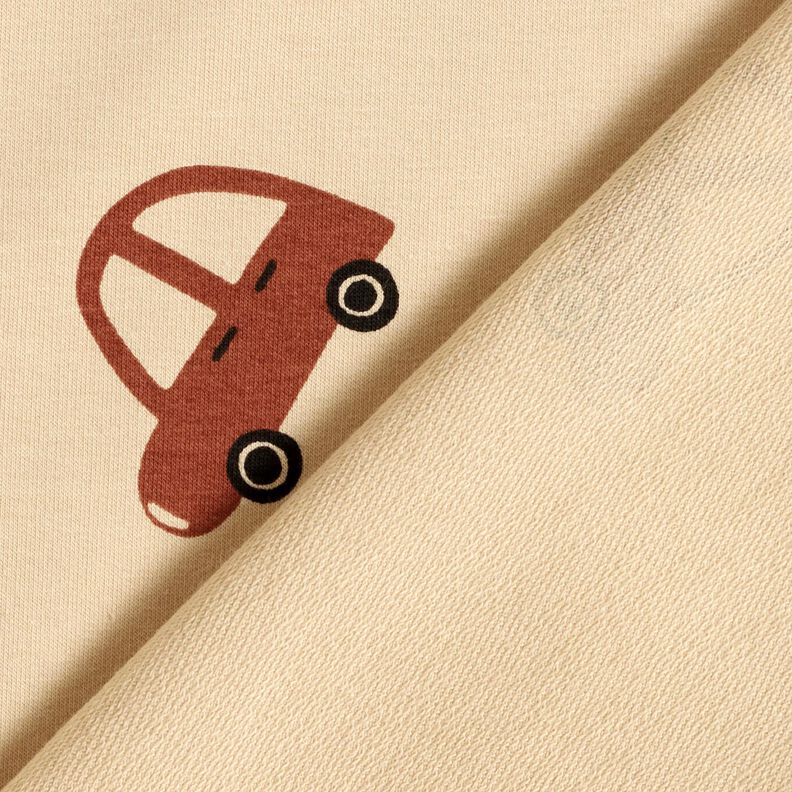 Francouzsk&eacute; frot&eacute; letn&iacute; tepl&aacute;kovina Velk&aacute; retro auta &ndash; kremov&aacute;,  image number 4