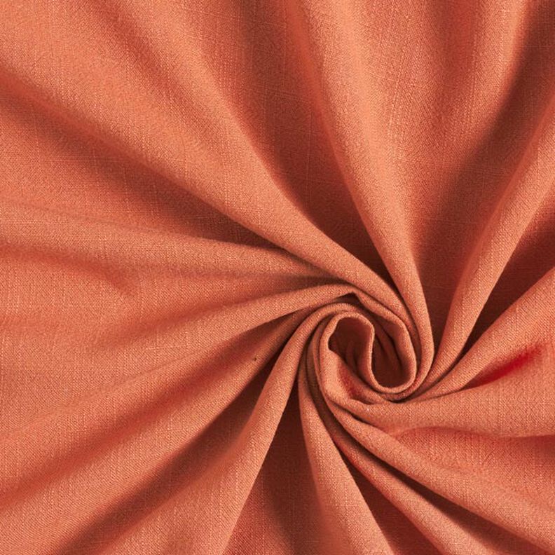 Směs viskózy a lnu měkká – terracotta, image number 1