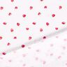 Mušelín / dvojitá mačkaná tkanina Akvarel jahody digitální potisk – bílá,  thumbnail number 4