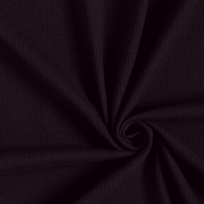 Žebrovaný žerzej Jemná žebra 2-1-1-1 – černá, 