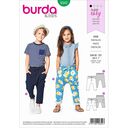 Dětské kalhoty na gumu , Burda 9342 | 92 - 122, 