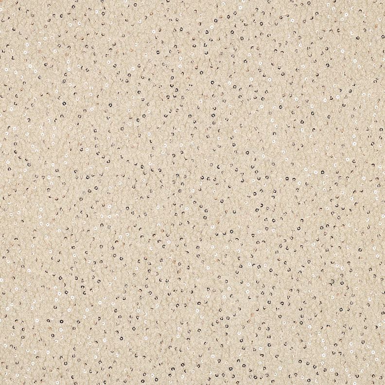 Pletené buklé Pajetky Jednobarevné provedení | Poppy Fabrics – cashew (béžová), image number 1