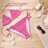 Látka na plavky mini puntíky – výrazná jasně růžová/bílá,  thumbnail number 6