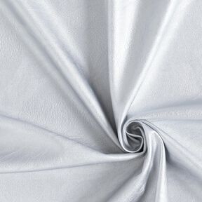 Streč Imitace kůže Metalický – stříbrně šedá, 