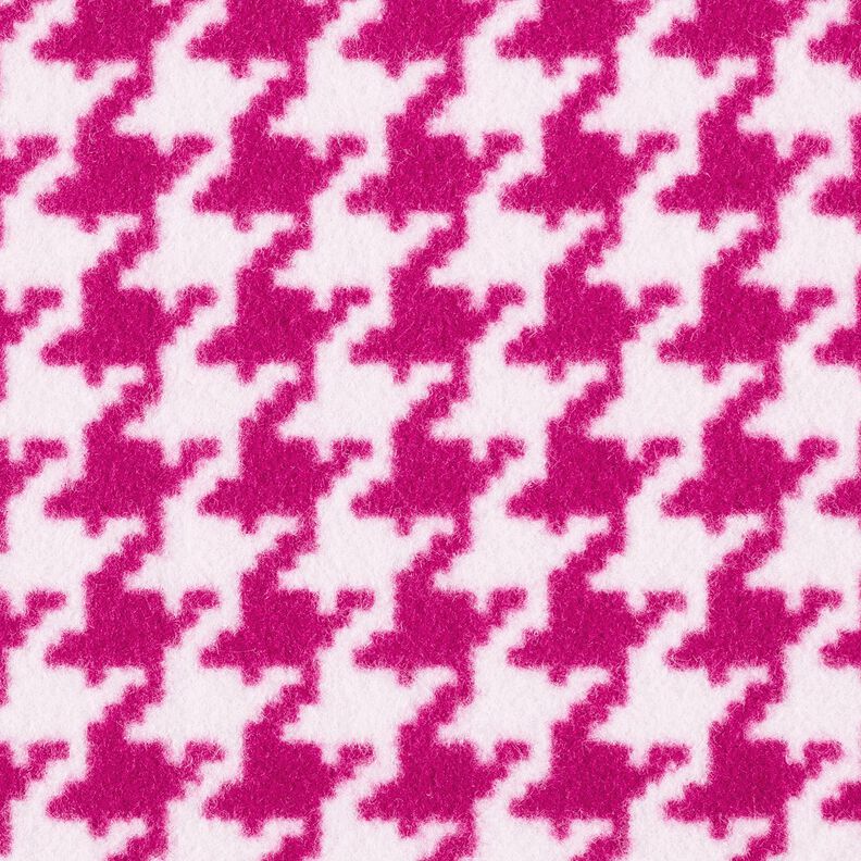 Látka na kabáty Kohoutí stopa – rose/purpurová,  image number 1