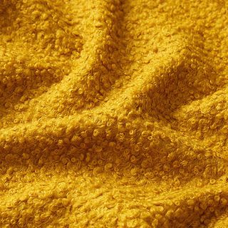 Úplet Bouclé Uni – hořčicove žlutá, 