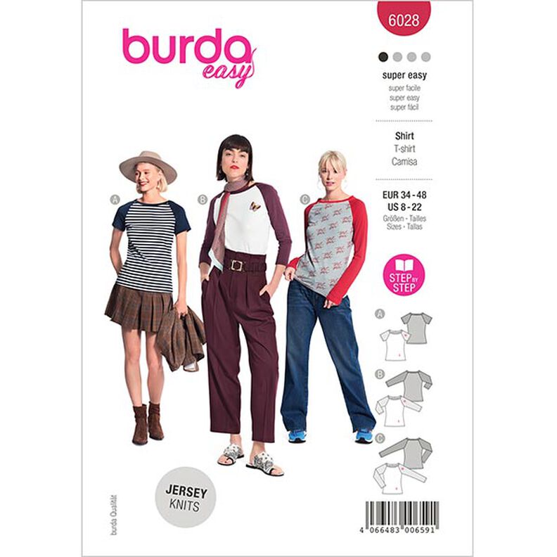 tričko | Burda 6028 | 34–48,  image number 1