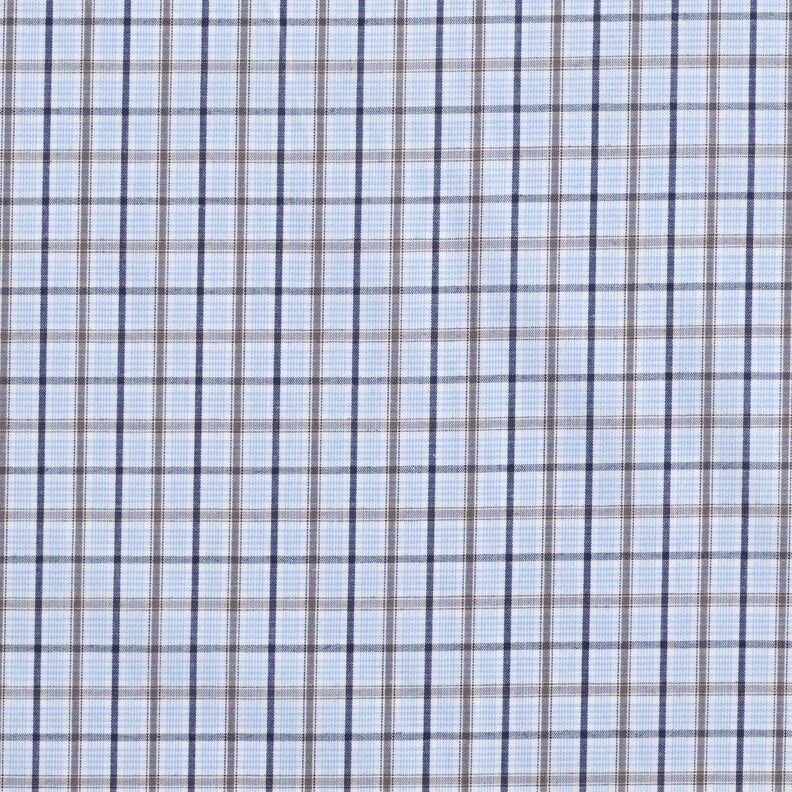 Košilová tkanina klasické karo – světle modra/namornicka modr, image number 1