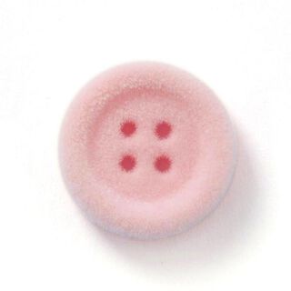 Sametový knoflík 4dírkový – růžová, 