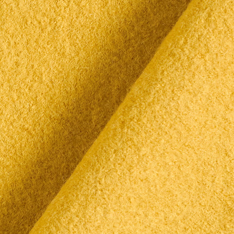 Valchovaný vlněný loden – hořčicove žlutá,  image number 3