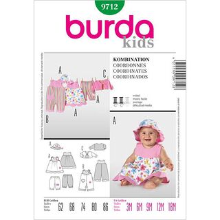 Overal / šaty / kalhoty / kabát, Burda 9712, 