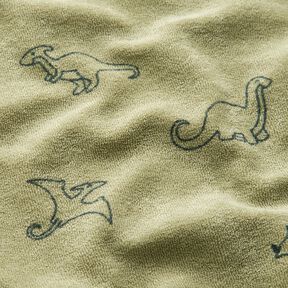 Froté žerzej Dinosauři – šedobéžová, 
