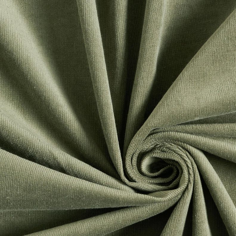 Jemný strečový manšestr – světle khaki, image number 1