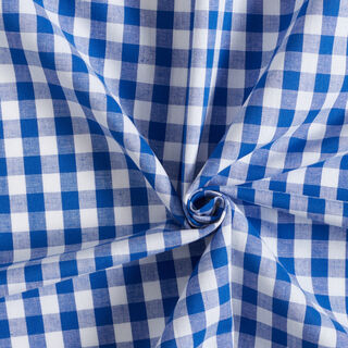 Bavlněný Vichy - 1 cm – královská modr, 